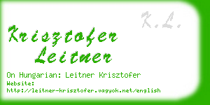 krisztofer leitner business card